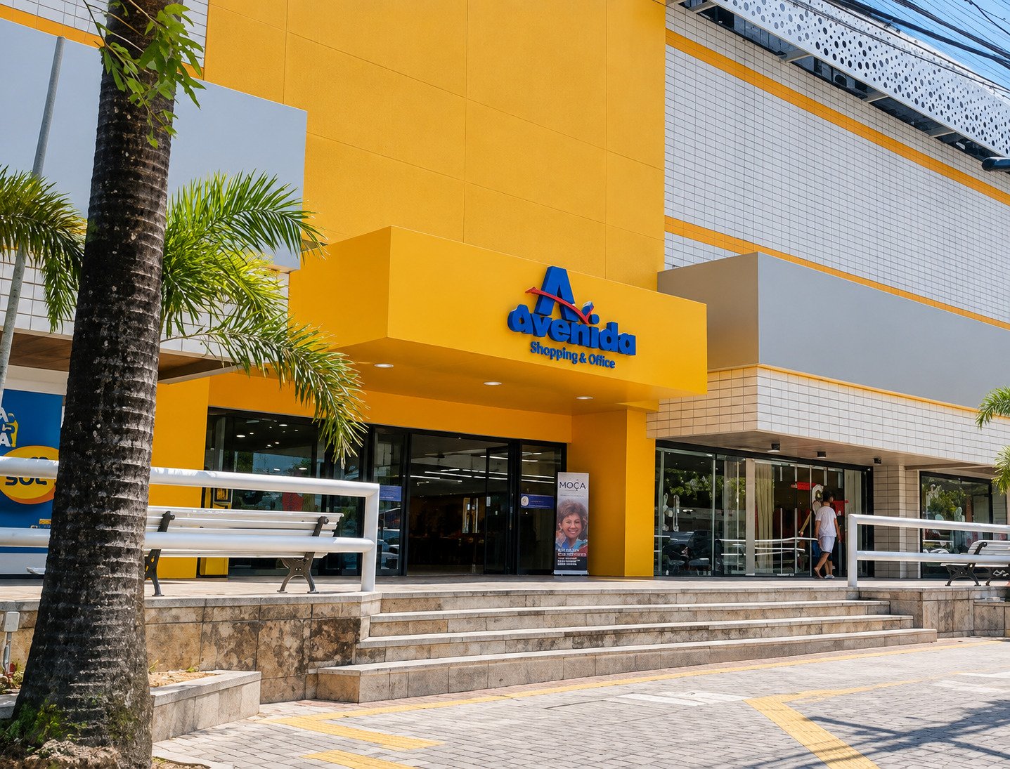 Entrada do Avenida Shopping e Office, na Av. Dom Luís, 300